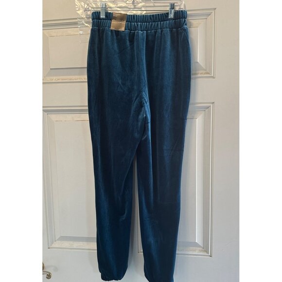 INC international Concepts Women Velvet Stretch Jogger Pant Blue Size S - Picture 7 of 10